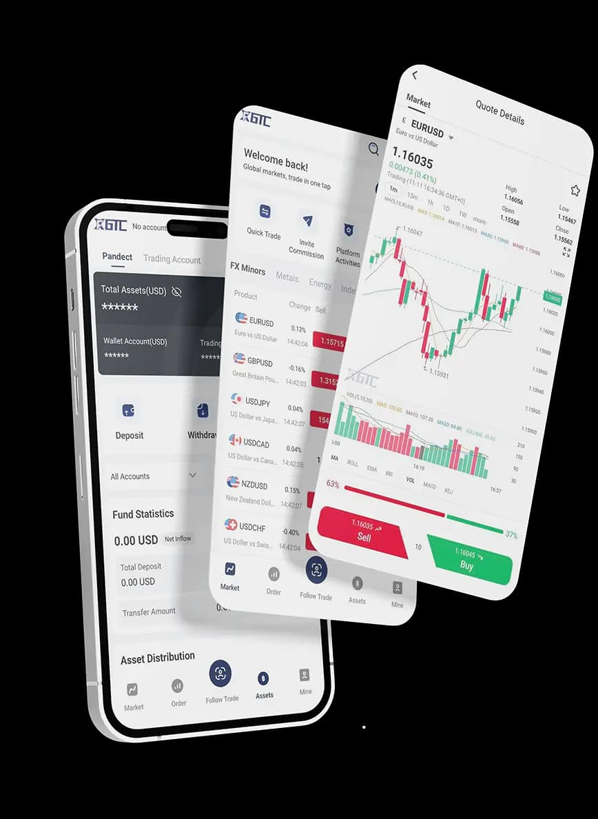 GTC GO app mockup